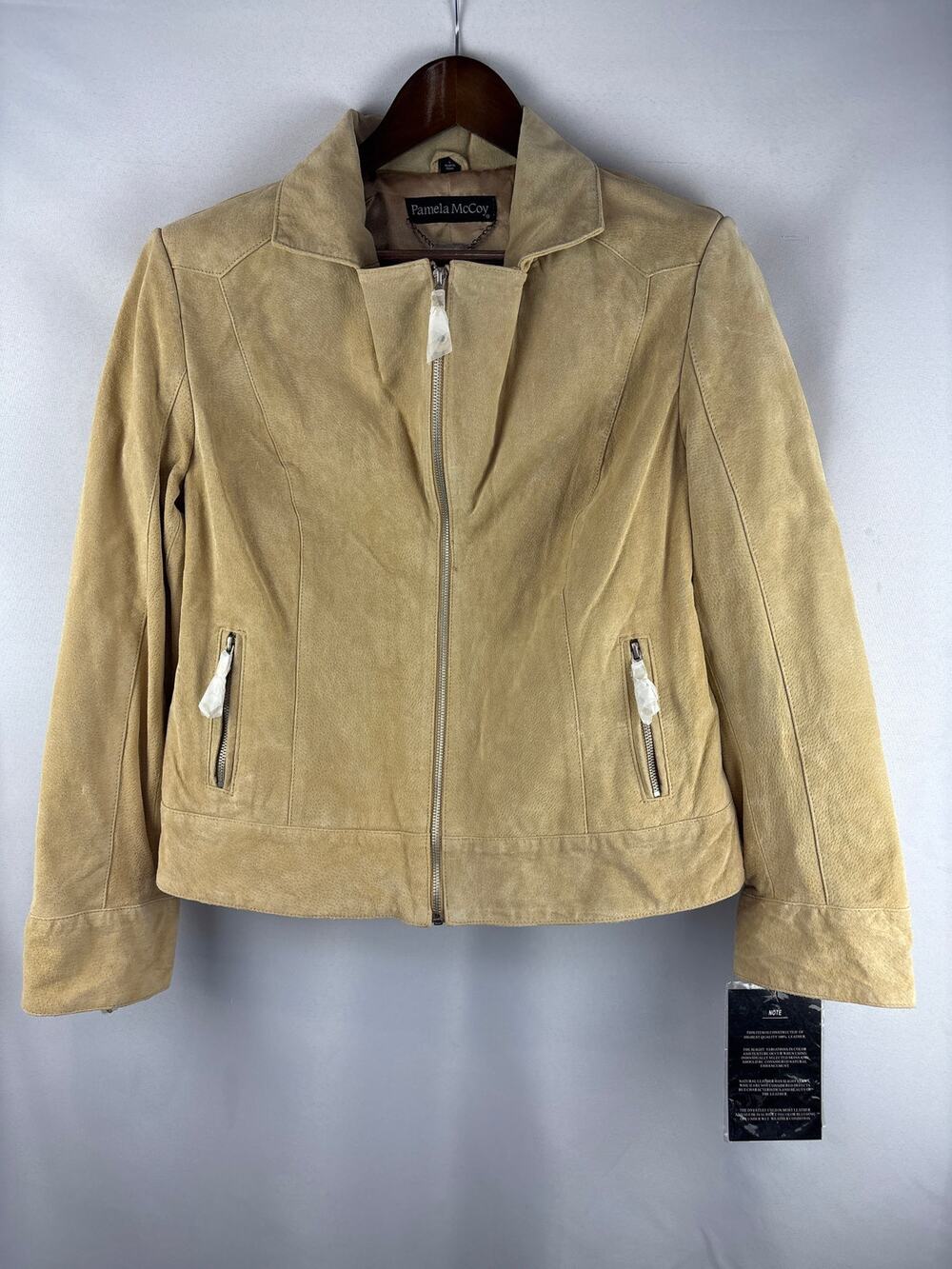 Women’s Pamela McCoy Large Tan Suede Jacket